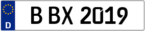 Truck License Plate